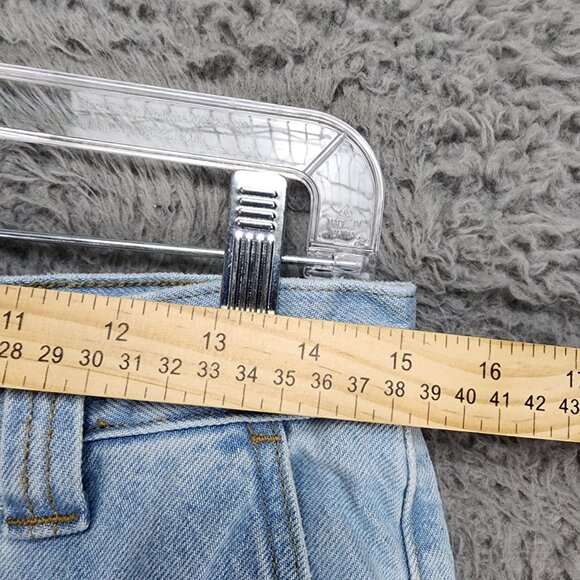 Zara Jeans Womens 6 Light Wash High Rise Wide Leg - Picture 6 of 12